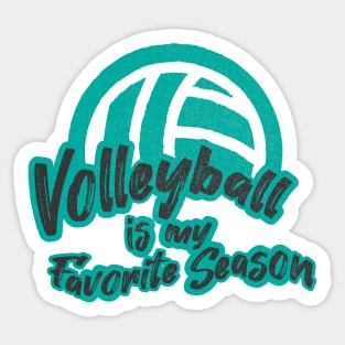 Volleyball Is My Favorite Season Sticker